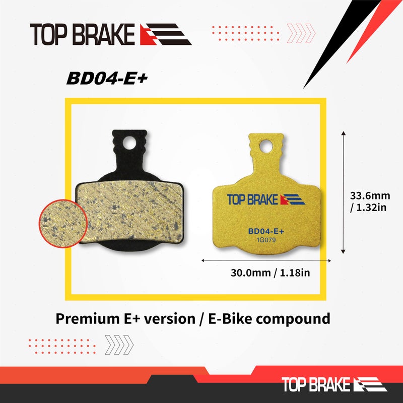 Top Brake وسادات فرامل قرصية للدراجات النارية من توب بريك، متوافقة مع دراجات ماجورا MT2/MT4/MT6/MT8/MT4E/MT Trail الخلفية/MT8 Pro/MT8 SL/MT Sport - Image 4